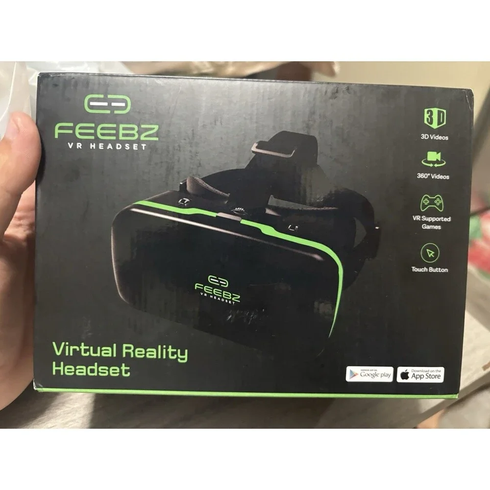 FEEBZ VR Headset Built-In Gaming Button For IPhone & Android 2.0 Goggles